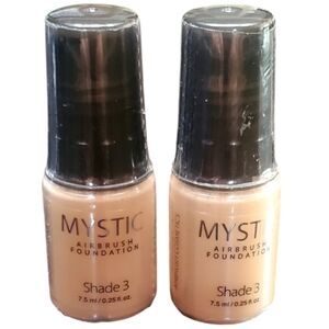 New Luminess Air Mystic Airbrush Foundation Shade 3, .25 fl oz Lot of Two